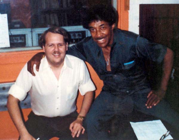 Charlie with Sonny Til (Orioles), on Charlie's  WXPN radio show, Philadelphia,  1980
