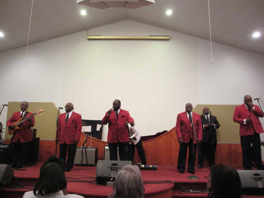 Rev. Luther Barnes & the Sunset Jubilaires.  Luther gave an emotional rendition of his hit recording 