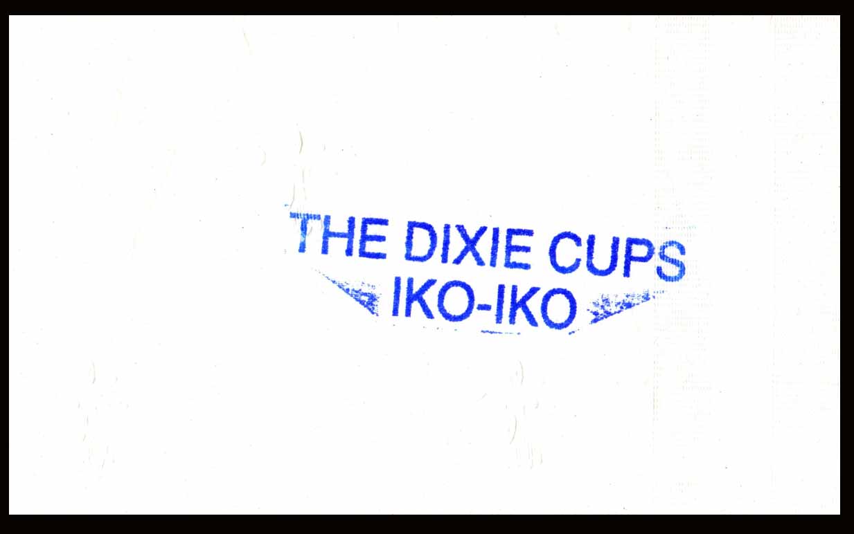 Our Dixie Cups napkin