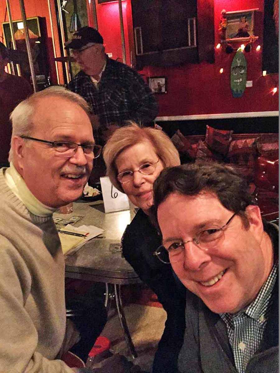 Charlie, Pam & Hal Keshner (Selfie by Hal Keshner)
