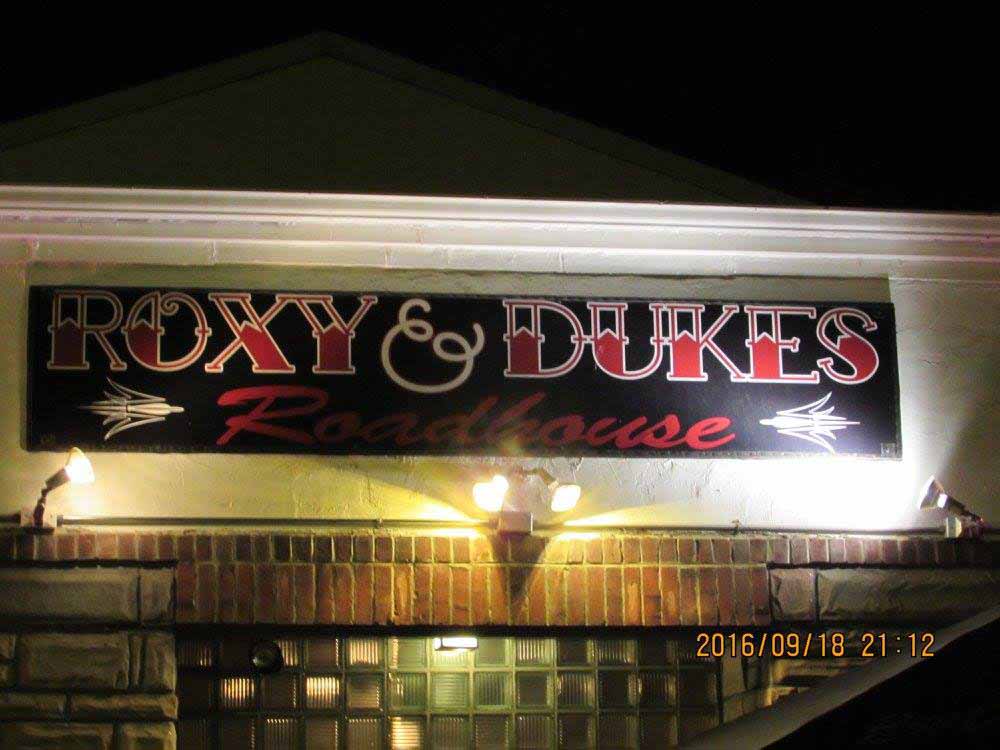 Roxy & Dukes at night.  (Photo by Marina DiNatale)