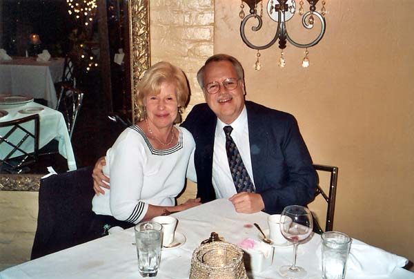 Pam & Charlie at Commanders Palace in New Orleans, 2004