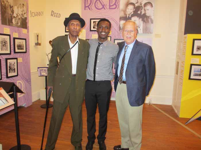 Sonny Til's son, Ricky and grandson, De'Sean with Charlie at our Freehold exhibit, 2015