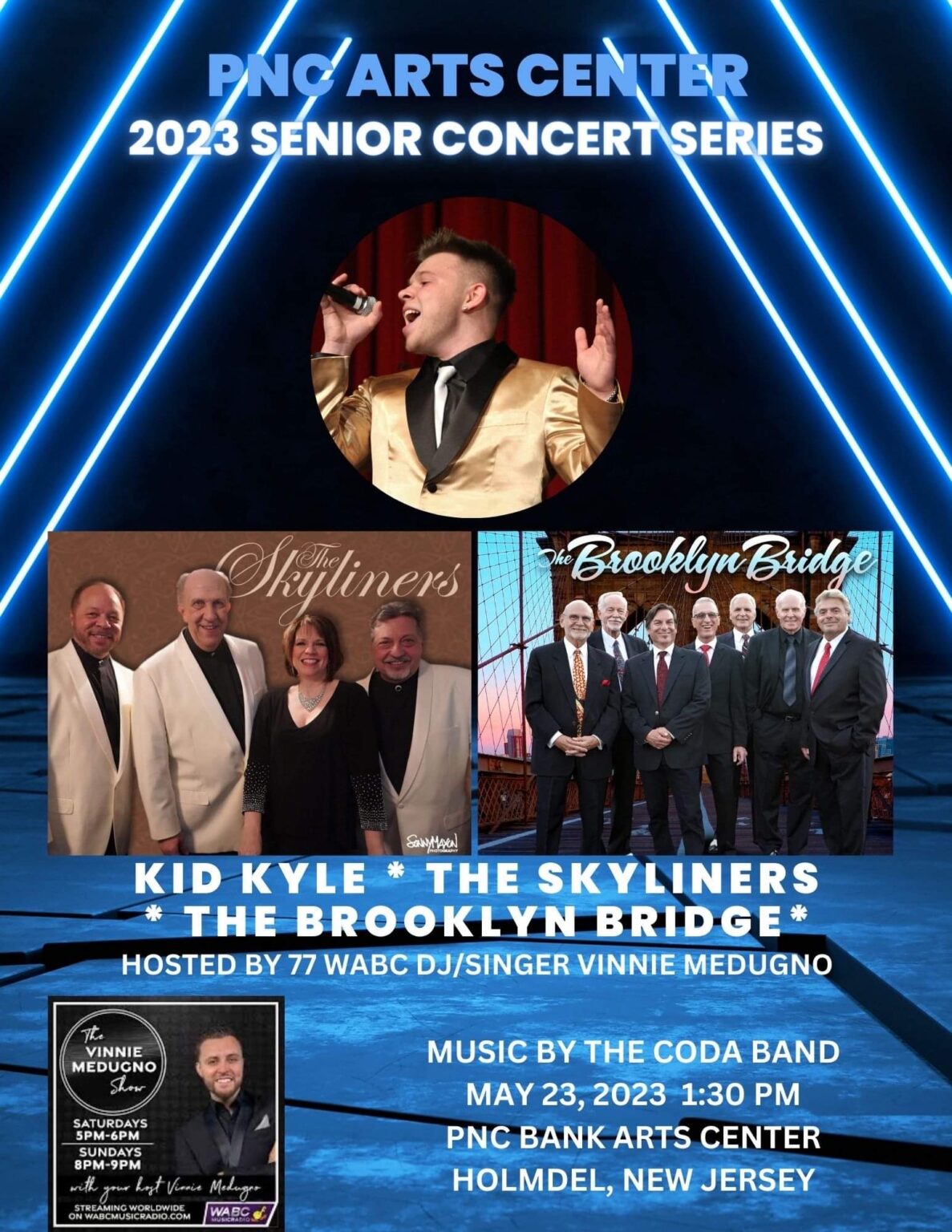 PNC Arts Center 2023 Senior Concert Series has Skyliners, Brooklyn